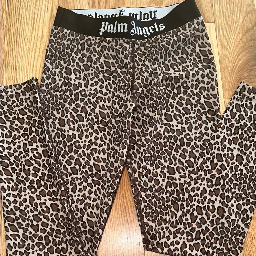 Palm Angels Leopard Print Apparel Pants